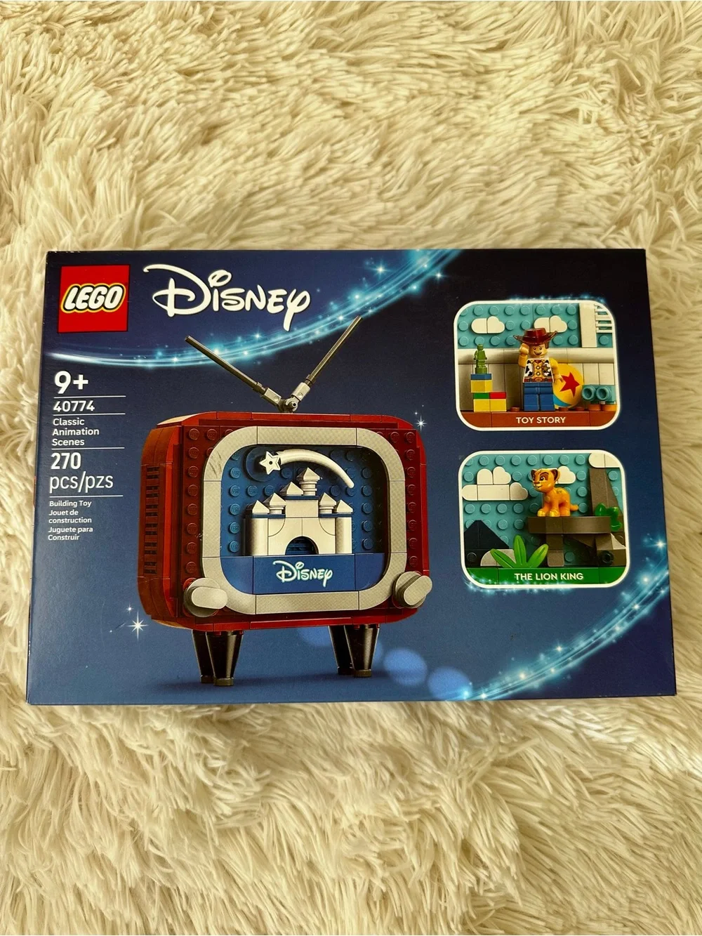 LEGO 40774 Disney Classic Animation Scenes Retro TV Toy Story Lion King Sealed